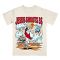 Jesus Shoots 3s Limited Edition Christian Basketball Graphic T-Shirt